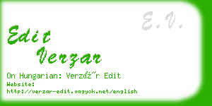 edit verzar business card